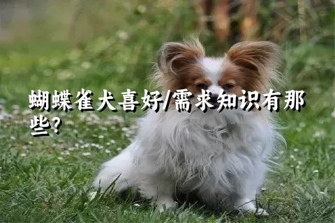 蝴蝶雀犬喜好/需求知识有那些？