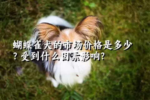 蝴蝶雀犬的市场价格是多少？受到什么因素影响？