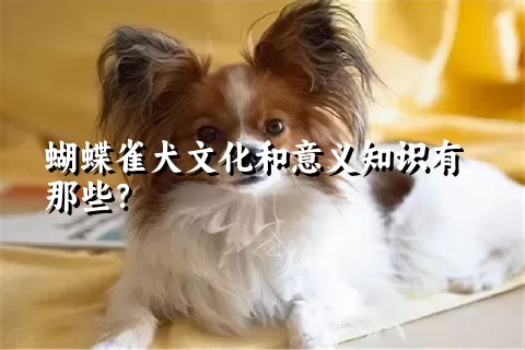 蝴蝶雀犬文化和意义知识有那些？