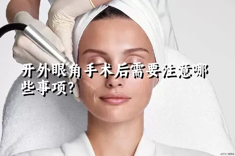 开外眼角手术后需要注意哪些事项？