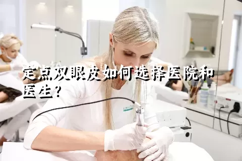 定点双眼皮如何选择医院和医生？