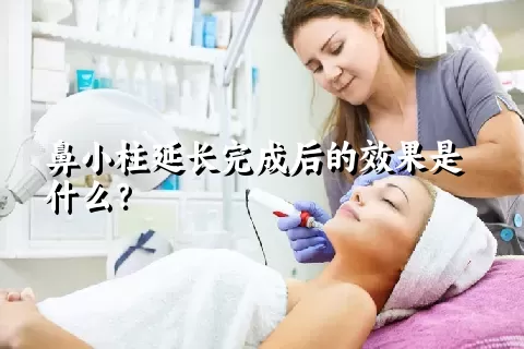 鼻小柱延长完成后的效果是什么？