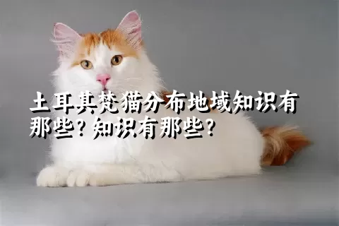 土耳其梵猫分布地域知识有那些？知识有那些？