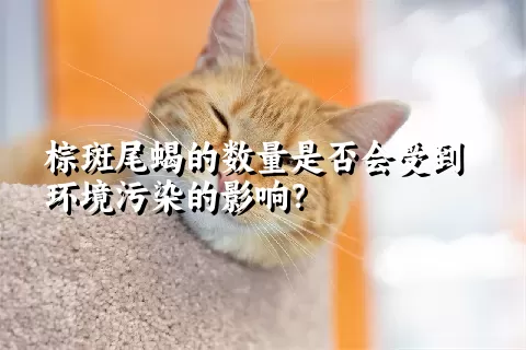 棕斑尾蝎的数量是否会受到环境污染的影响？