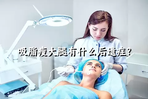 吸脂瘦大腿有什么后遗症？