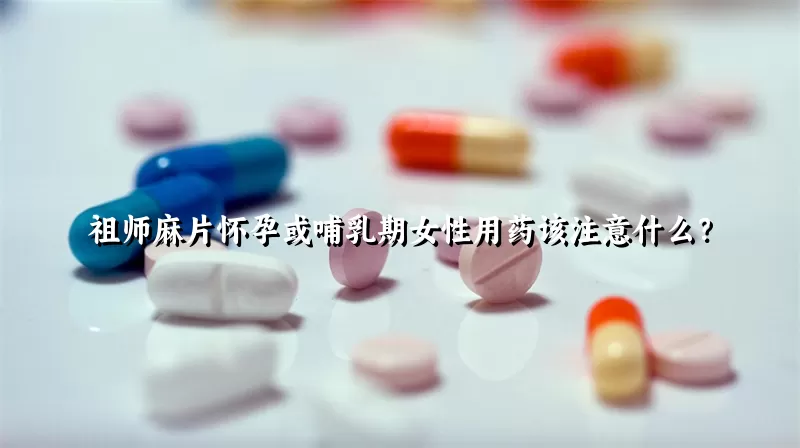 祖师麻片怀孕或哺乳期女性用药该注意什么？