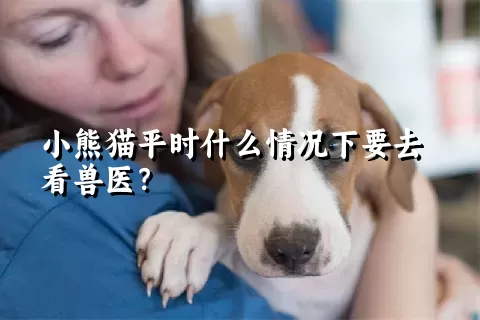 小熊猫平时什么情况下要去看兽医？ 